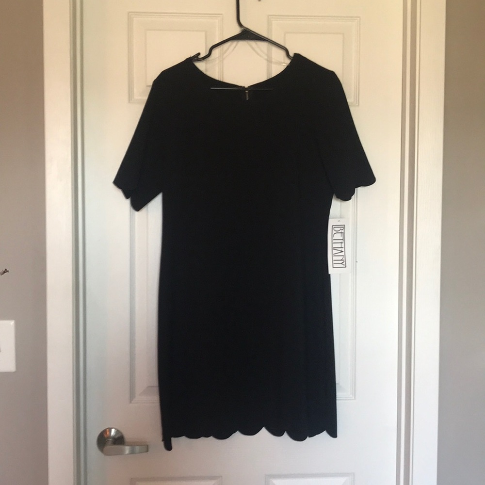 Black shift dress